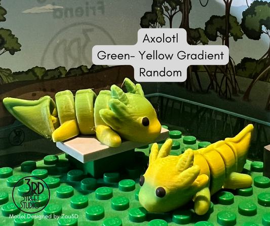 Axolotl - Green Yellow Gradient