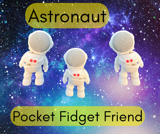 Astronaut - White with Grey Glow in the Dark Shield