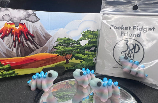 Matte Rainbow Glow-in-the-Dark Stegosaurus