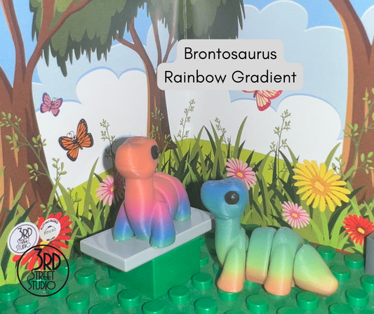 Brontosaurus - Rainbow Gradient